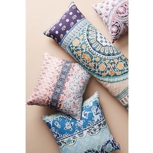 NWT Anthropologie Boho Aurora Orange and Blue Accent Body Pillow